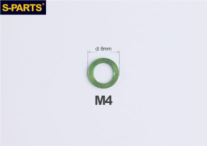 S-PARTS M3 / M4 / M5 / M6 / M8 / M10 / M12 TC4 Titanium Flat Washers for E-Bikes, Motorcycles & Bicycles