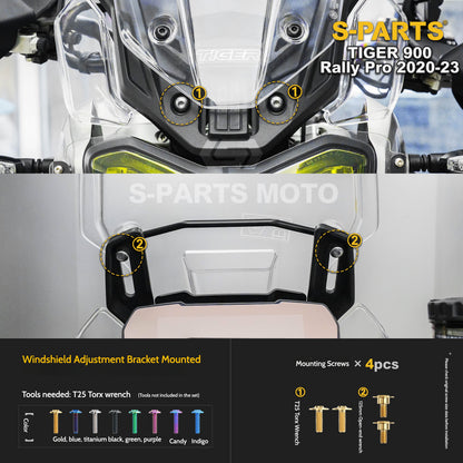 SPARTS Triumph Tiger 900 Rally Pro (2020–2023) Motorcycle Modified Titanium Alloy Bolts