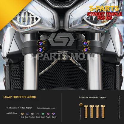 SPARTS Titanium Bolts for Triumph Street Triple 765 RS – Body & Controls Upgrade Fasteners