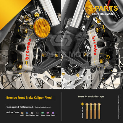SPARTS Honda XADV 750 2023 Titanium Alloy Motorcycle Upgrade Bolt Set