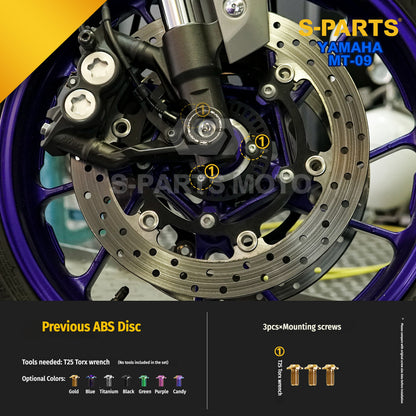 SPARTS Yamaha MT-09 Titanium Bolt Kit | TC4 Grade Motorcycle Fasteners