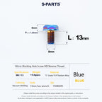 SPARTS Titanium Mirror Block-Off Bolts · M8/M10 Positive & Reverse Thread · Lightweight Motorcycle Plug Bolts
