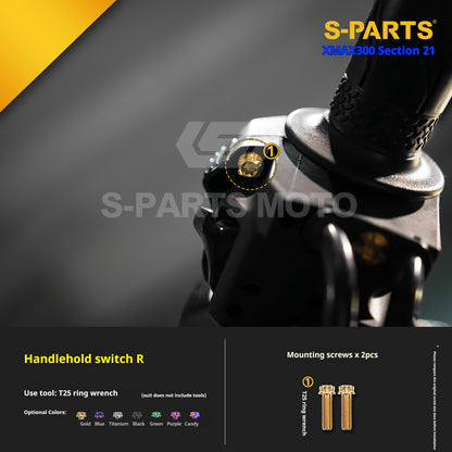 SPARTS 2021 XMAX300 YAMAHA Motorcycle Modified Titanium Alloy Bolts Screws