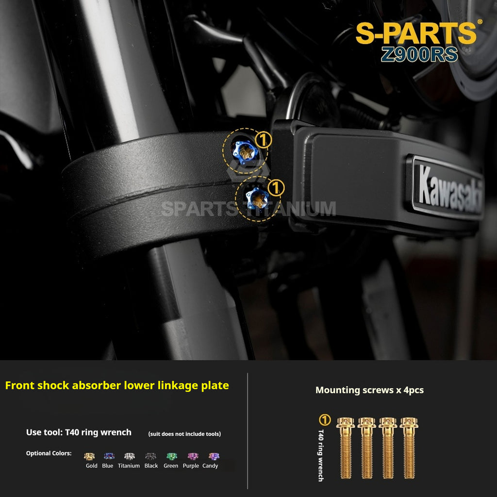 SPARTS Titanium Screw Set for Kawasaki Z900RS – Motorcycle Upgrade Kit