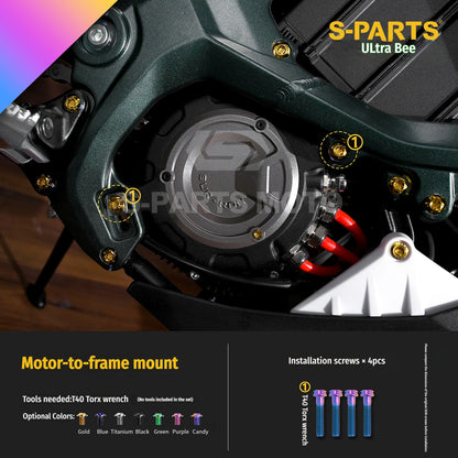 SPARTS Titanium Bolt Kit for Ultra Bee | Full Motorcycle Upgrade Set
