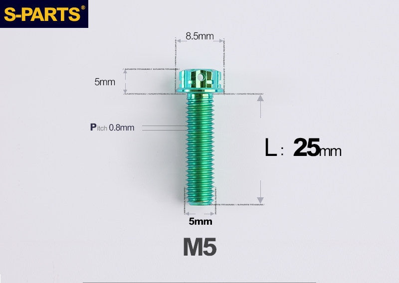 SPARTS M5 Titanium Bolt A3 Series – Motorcycle & E-Bike Upgrade Screws