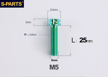SPARTS M5 Titanium Bolt A3 Series – Motorcycle & E-Bike Upgrade Screws