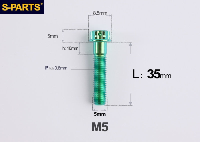 SPARTS M5 Titanium Bolt A3 Series – Motorcycle & E-Bike Upgrade Screws