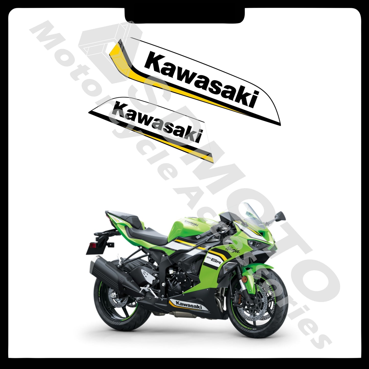 Kawasaki ZX-6R 636 2021-2025 Full Body Graphics Decals PVC Waterproof Motorcycle Fairing Stickers