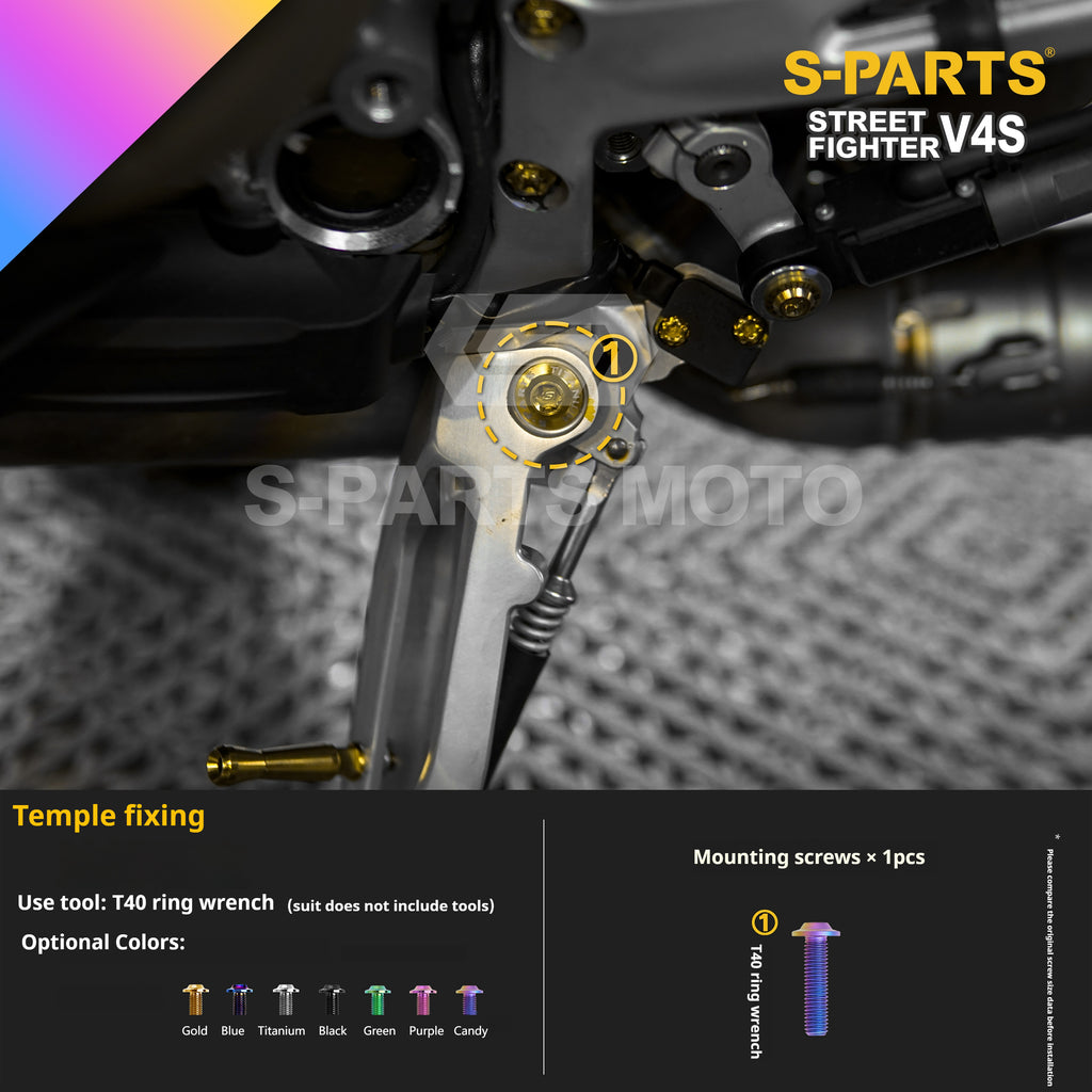 SPARTS Titanium Bolt Kit for Ducati Streetfighter V4S