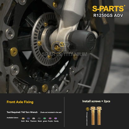 SPARTS Titanium Brake, Suspension & Handlebar Bolt Kit for BMW R1250GS / ADV