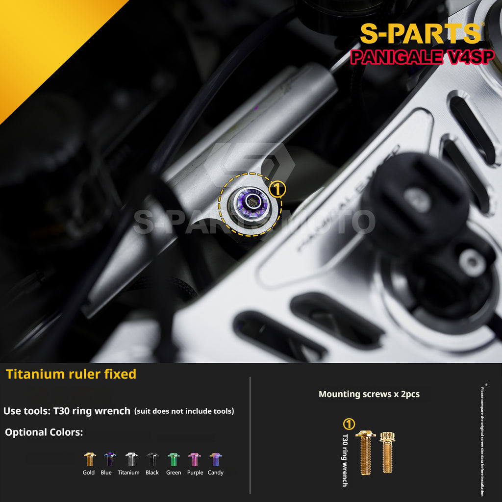 SPARTS TC4 Titanium Bolt Kit for Ducati Panigale V4SP Motorcycle
