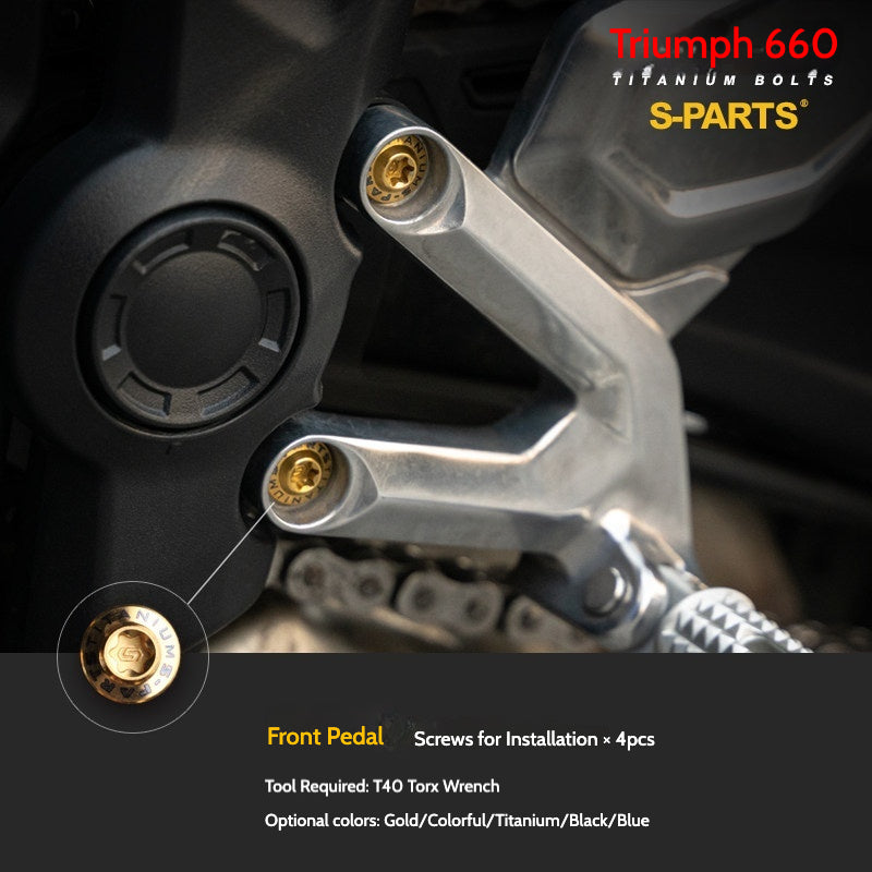 SPARTS Titanium Fastener Bolts for Triumph Trident 660 Motorcycle Modification