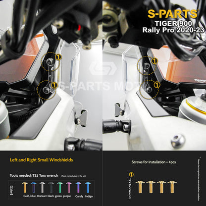 SPARTS Triumph Tiger 900 Rally Pro (2020–2023) Motorcycle Modified Titanium Alloy Bolts