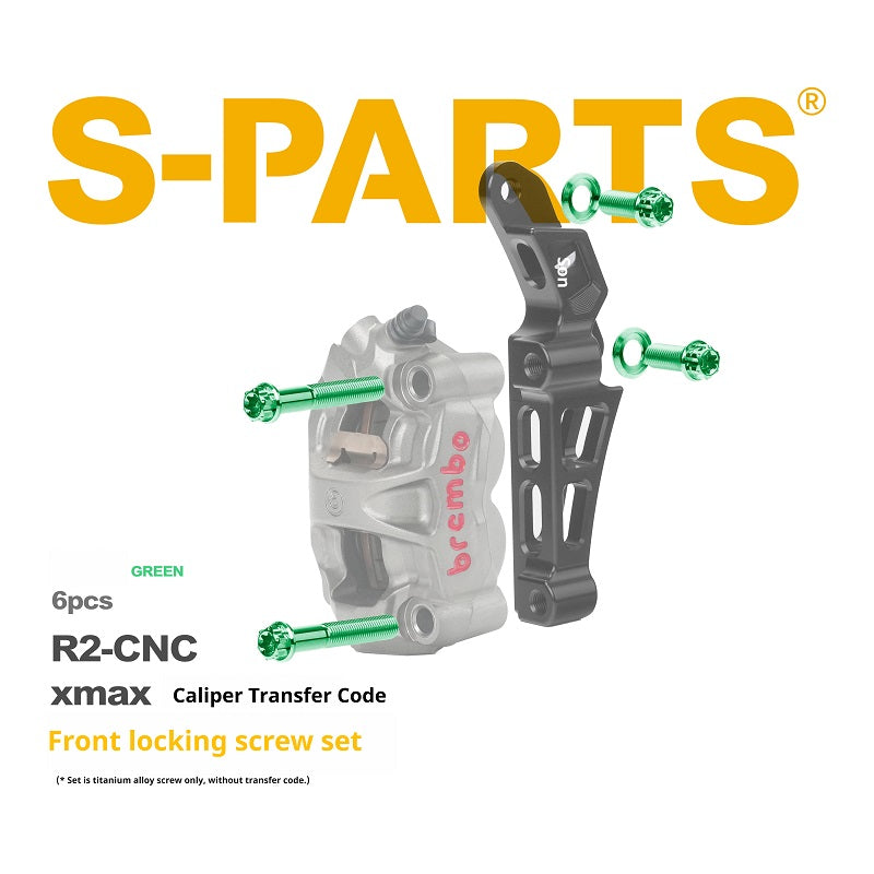 SPARTS Brembo R2 XMAX Caliper Adapter Titanium Bolt Kit