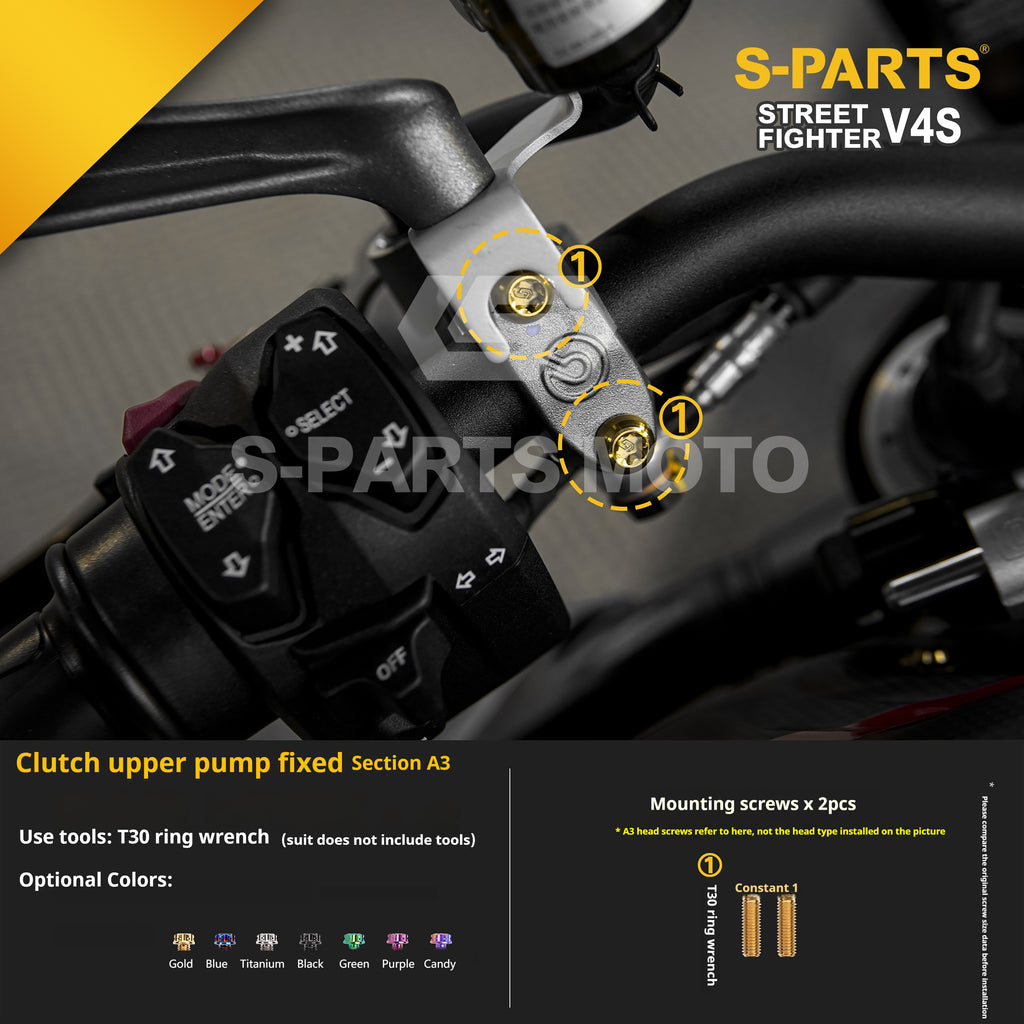 SPARTS Titanium Bolt Kit for Ducati Streetfighter V4S