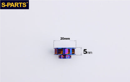 SPARTS Titanium Caliper Washers – Single & Double-Sided Bushings D20/D24 Motorcycle Upgrade