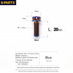 SPARTS Titanium Mirror Block-Off Bolts · M8/M10 Positive & Reverse Thread · Lightweight Motorcycle Plug Bolts