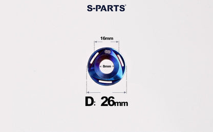 SPARTS M6/M8/M10 Titanium Rotor Washers – Electric & Motorcycle Upgrade