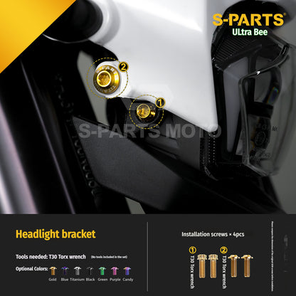 SPARTS Titanium Bolt Kit for Ultra Bee | Full Motorcycle Upgrade Set