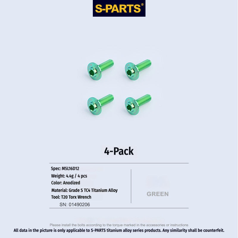 SPARTS TC4 Titanium Bolts for BMW S1000RR  Windshield