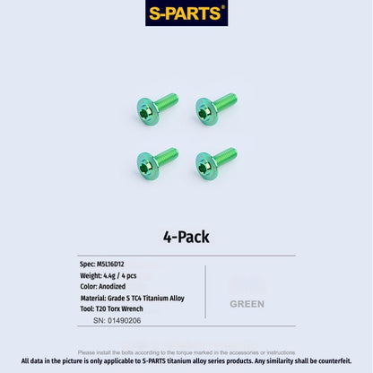 SPARTS TC4 Titanium Bolts for BMW S1000RR  Windshield