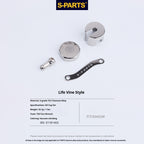 SPARTS Titanium Reservoir Cap Compatible with Brembo Master Cylinder – Separate Small Tank Cover Kit