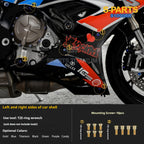 SPARTS TC4 Titanium Bolt Kit Compatible with BMW S1000RR — Full Motorcycle Upgrade Fastener Set
