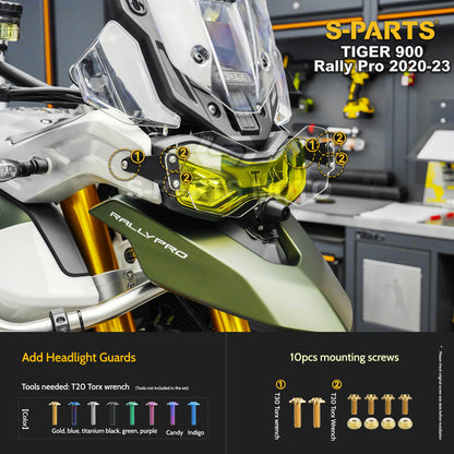 SPARTS Triumph Tiger 900 Rally Pro (2020–2023) Motorcycle Modified Titanium Alloy Bolts