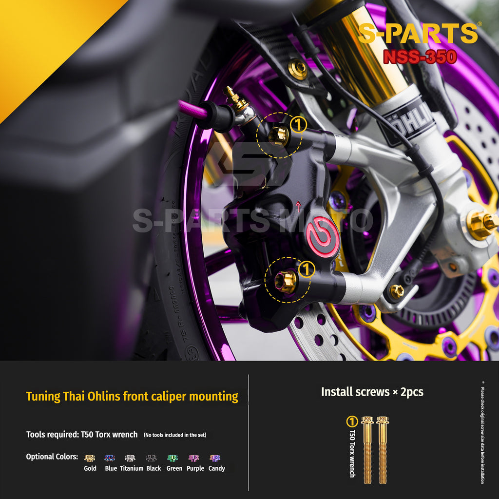 SPARTS Titanium Bolt Kit for Ducati Streetfighter V4S – Candy Color Upgrade