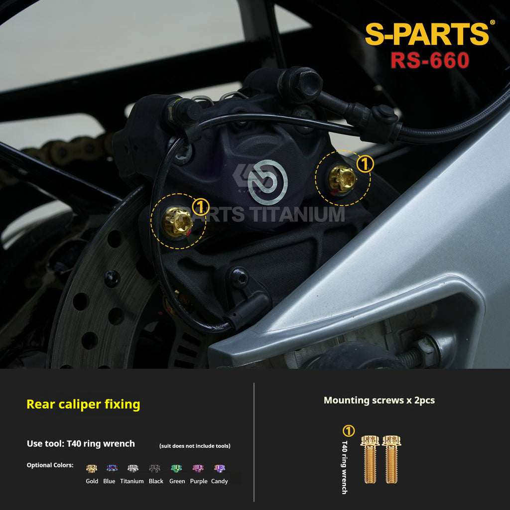 SPARTS Titanium Bolt Kit for Aprilia RS660 2021 – CNC Titanium Upgrade Kit