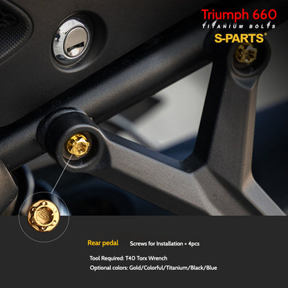 SPARTS Titanium Fastener Bolts for Triumph Trident 660 Motorcycle Modification