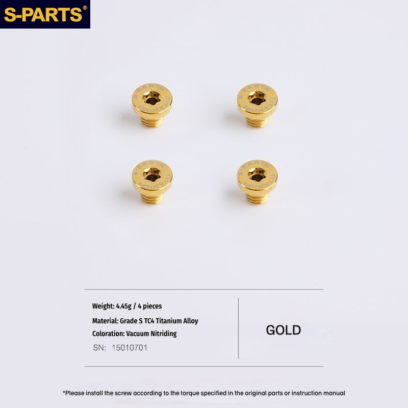 SPARTS Titanium Helmet Screws Kit for ARAI RAPIDE NEO / RX7X / AX7X – M5 & M6 Dome Head Bolts