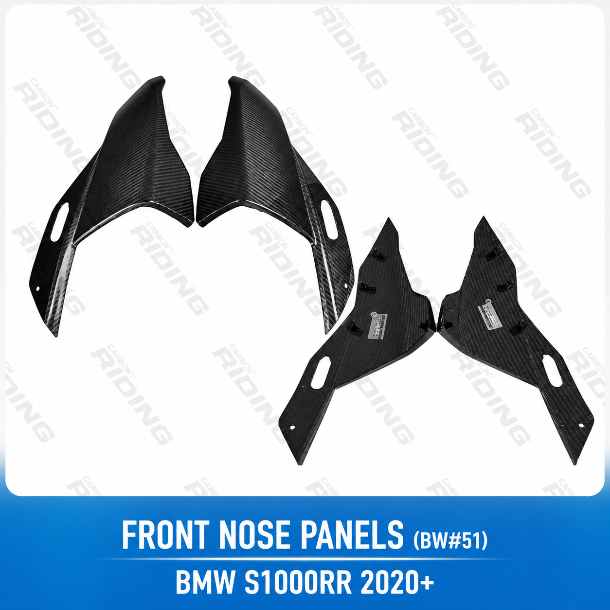 BMW S1000RR 2023-2024 Carbon Fiber Fairing Kit 3K Carbon Fiber Bodywork Panels Custom Racing Graphics