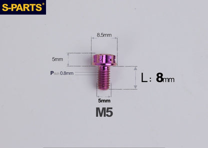 SPARTS M5 Titanium Bolt A3 Series – Motorcycle & E-Bike Upgrade Screws