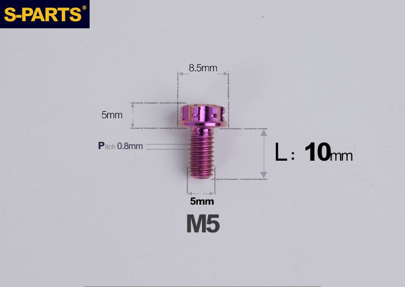 SPARTS M5 Titanium Bolt A3 Series – Motorcycle & E-Bike Upgrade Screws