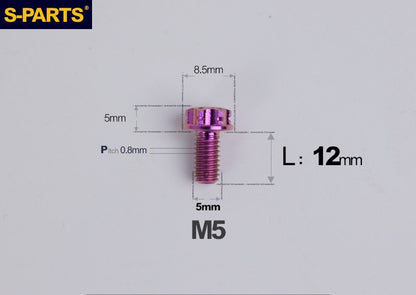 SPARTS M5 Titanium Bolt A3 Series – Motorcycle & E-Bike Upgrade Screws