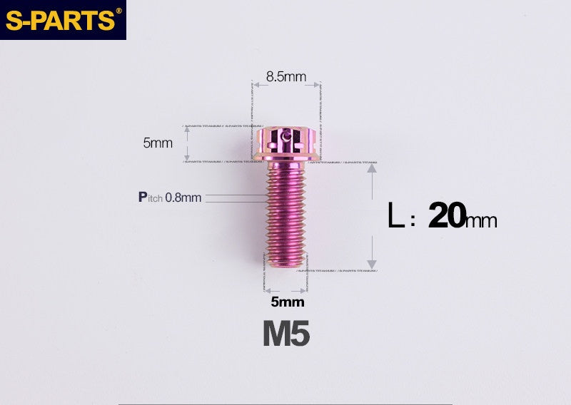SPARTS M5 Titanium Bolt A3 Series – Motorcycle & E-Bike Upgrade Screws