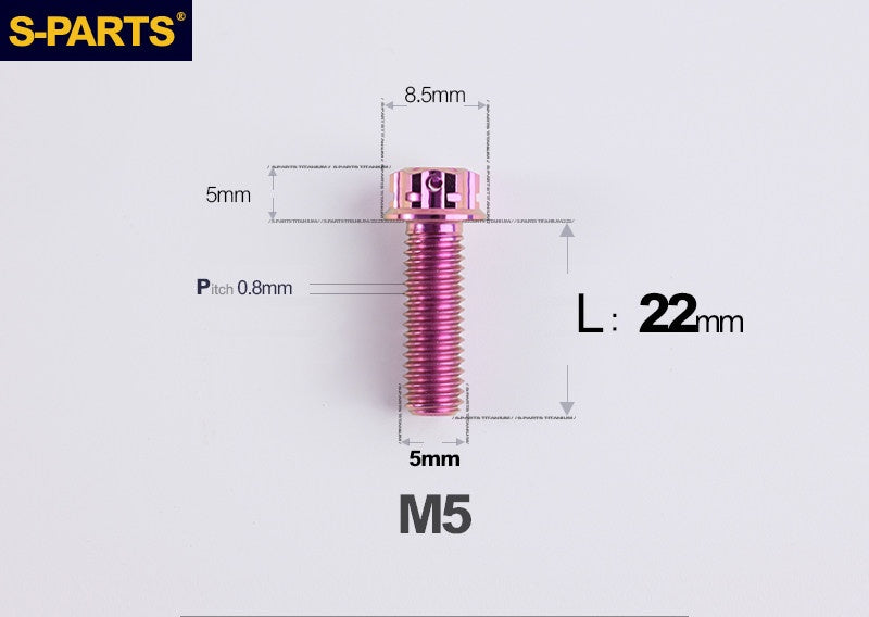 SPARTS M5 Titanium Bolt A3 Series – Motorcycle & E-Bike Upgrade Screws