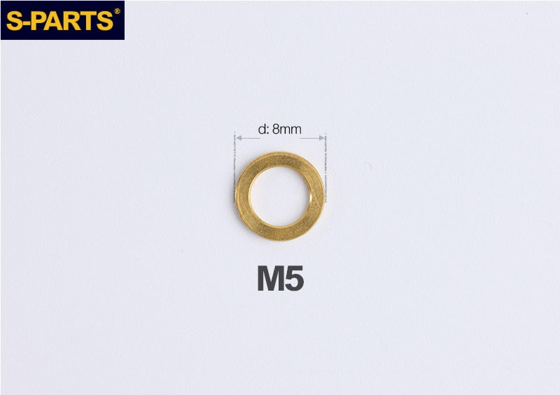 S-PARTS M3 / M4 / M5 / M6 TC4 Titanium Flat Washers for E-Bikes, Motorcycles & Bicycles
