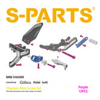 SPARTS Gilles Foot Peg Titanium Bolt Kit for BMW S1000RR – Luxembourg Edition