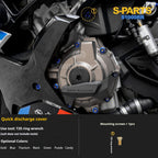 SPARTS TC4 Titanium Bolt Kit Compatible with BMW S1000RR — Full Motorcycle Upgrade Fastener Set