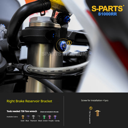 SPARTS Titanium Chassis Bolt Kit Brake Disc Caliper Sprocket Screws for BMW S1000RR