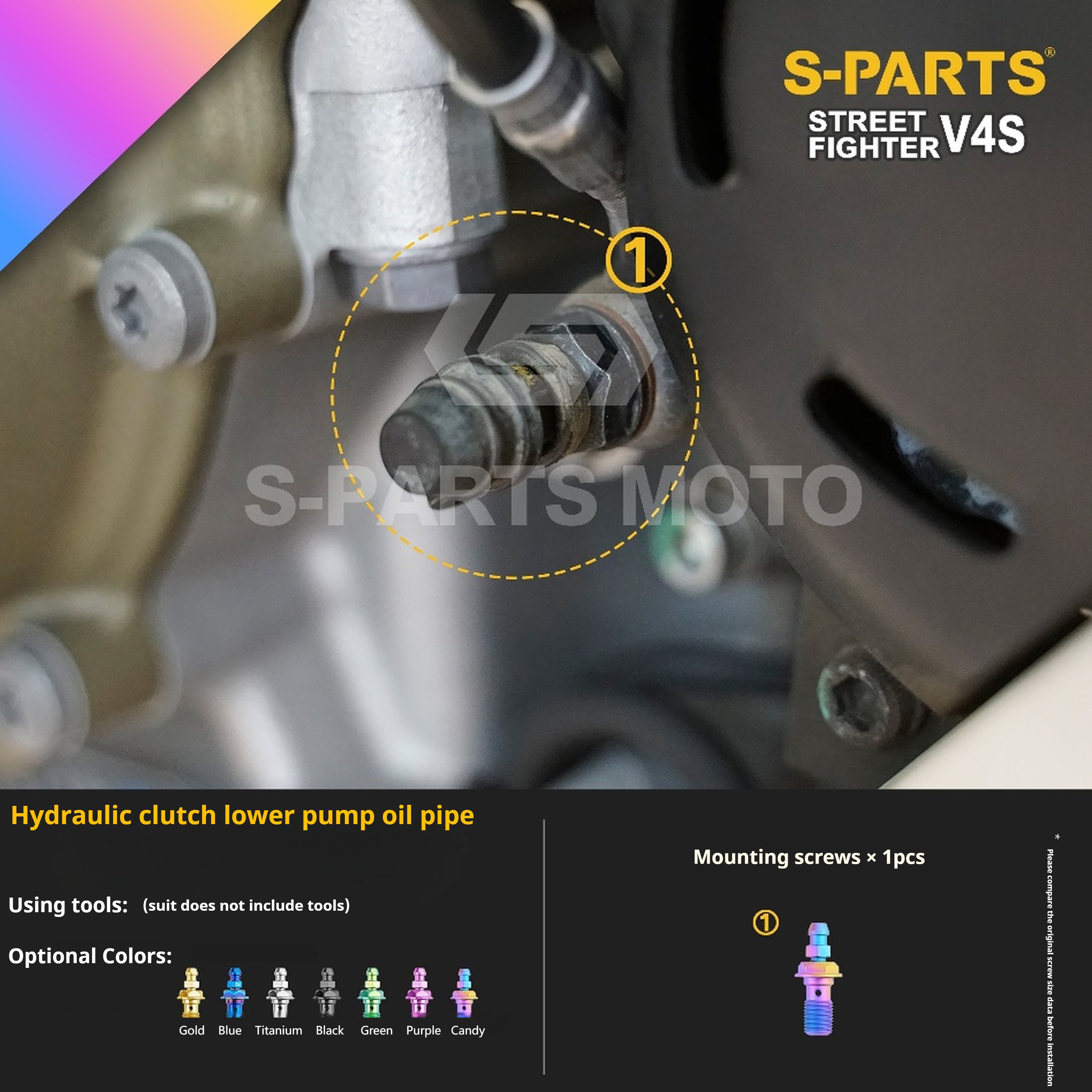 SPARTS Titanium Bolt Kit for Ducati Streetfighter V4S