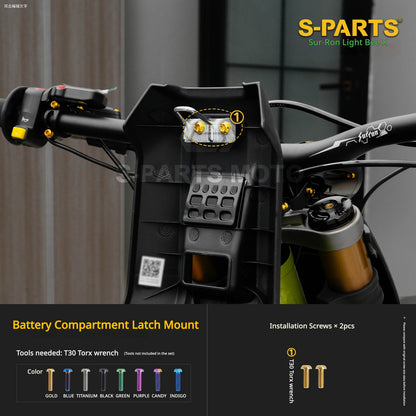 S-PARTS TC4 Titanium Full Bolt Kit for Sur-Ron Light Bee X (2025 Model)