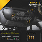 SPARTS Titanium Screw Set for Vespa Sprint/Primavera 150 – Custom Candy Color & CNC Titanium Upgrade Kit