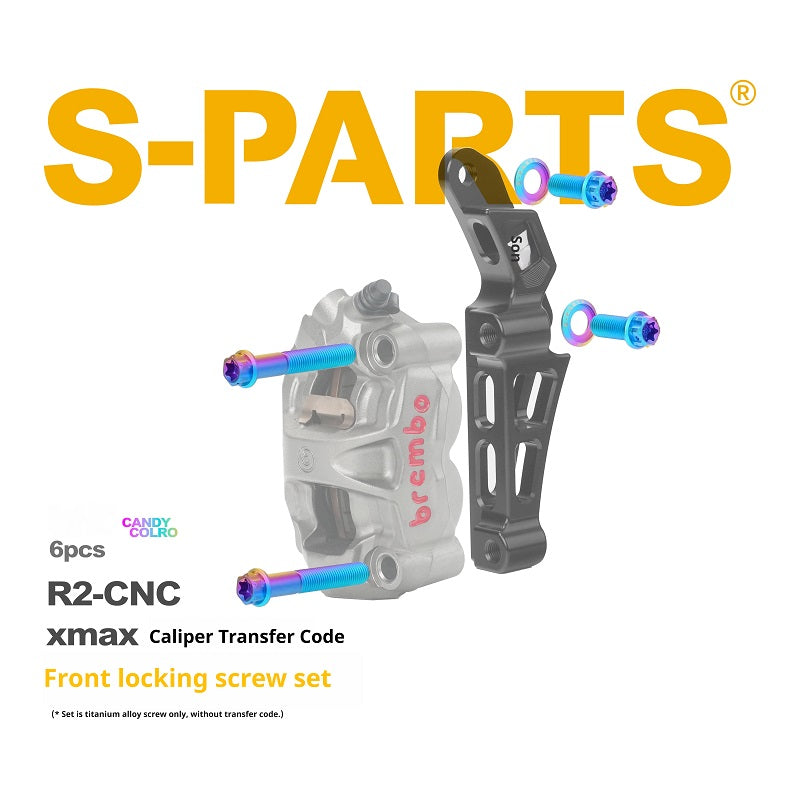 SPARTS Brembo R2 XMAX Caliper Adapter Titanium Bolt Kit
