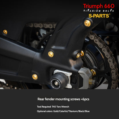 SPARTS Titanium Fastener Bolts for Triumph Trident 660 Motorcycle Modification