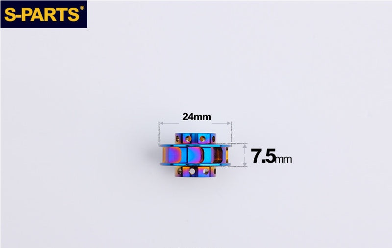 SPARTS Titanium Caliper Washers – Single & Double-Sided Bushings D20/D24 Motorcycle Upgrade