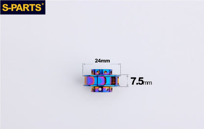 SPARTS Titanium Caliper Washers – Single & Double-Sided Bushings D20/D24 Motorcycle Upgrade